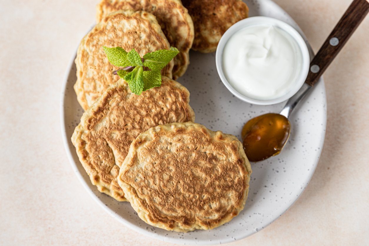 Panqueca de farinha de aveia - 
iStock 